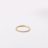 Fine 40 Zircon Half Ring Micro-inlaid Ring – Practical Gifts — 13