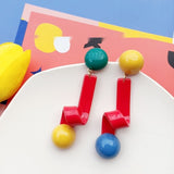 Retro Exaggerated Asymmetric Earrings – Meaningful Gifts — 2