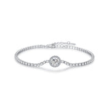 Silver Light Luxury Tennis Bracelet For Women – Jewelry Gift Ideas — 3