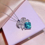 Bright Peacock Emerald Ring White Gold Plated – Jewelry Gift Ideas — 4