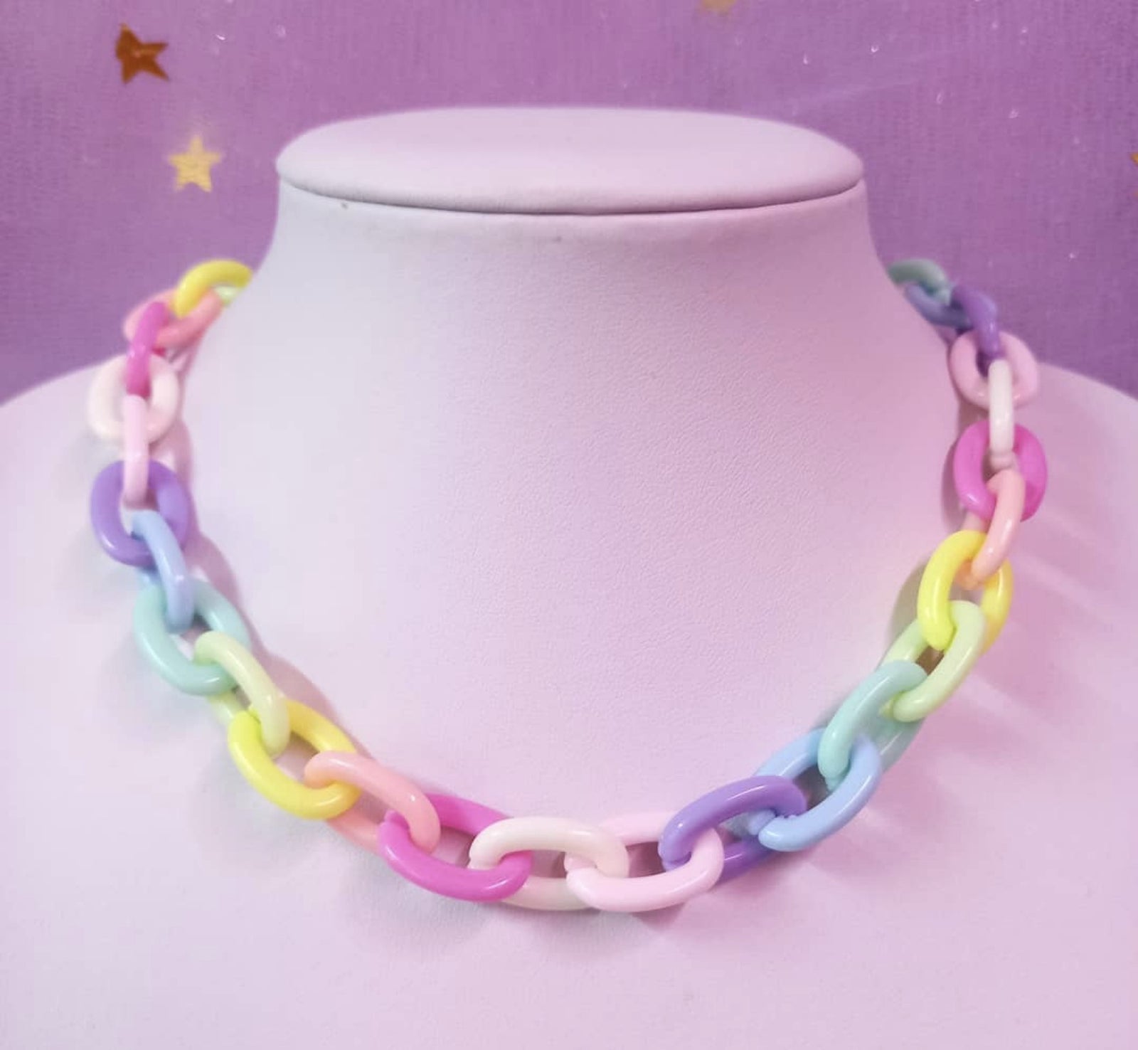 Women's Rainbow Acrylic Necklace – Jewelry Gift Ideas — 1