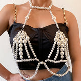 Trendy Bikini Size Beads Chain Multilayer Pearls – Stylish Gifts — 3