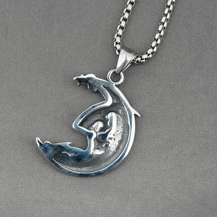 Moon Boy Titanium Steel Necklace – Jewelry Gift Ideas — 1