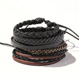 Retro Personalized Cowhide Punk Bracelet Bracelet – Jewelry Gift Ideas — 9