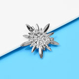 Christmas Blue Snowflake Brooch Pin – Jewelry Gift Ideas — 4
