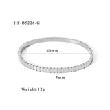 Design 18K Stainless Steel Zircon Bracelet – Jewelry Gift Ideas — 3