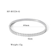 Design 18K Stainless Steel Zircon Bracelet – Jewelry Gift Ideas — 3