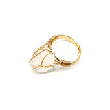 Personality Hand Wrapped Rough Stone Agate Ring – Meaningful Gifts — 10