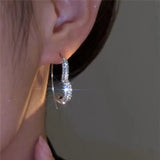 High-grade Heart-shaped Zircon Earrings Female – Gifts for Her — 3