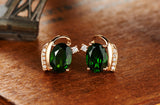 Emerald Treasure Stud Earrings Vintage Green – Gifts for Her — 2