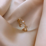 Woven Twist Net Celebrity Ring Women – Gifts for Her — 8
