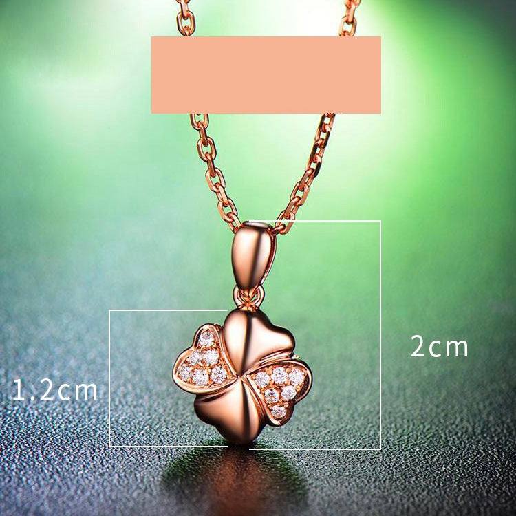 Sterling Silver Rose Gold Plated Necklace – Jewelry Gift Ideas — 1