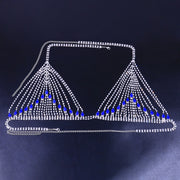 Sapphire Rhinestone Chest Chain Body Chain – Jewelry Gift Ideas — 2
