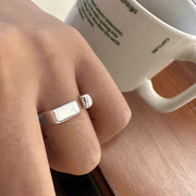 Geometric Line Hollow Ring Female Irregular Bends – Gifts for Her — 3