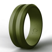 V Groove Beveled Men's Silicone Ring – Gifts for Him — 3