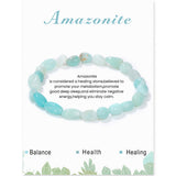 Natural Blue Gold Rough Stone Irregular Elastic – Jewelry Gift Ideas — 13