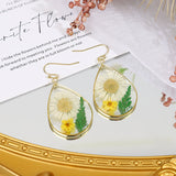 Water Drop Needle Chrysanthemum Earrings Simple – Practical Gifts — 1