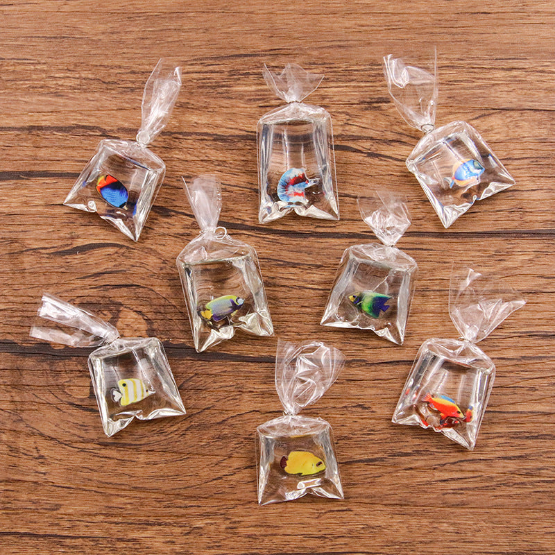 Transparent Resin Simulation Goldfish Pendant – Jewelry Gift Ideas — 1