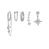 Simple And Fashionable Zircon Tassel Earrings Set – Small Gift Ideas — 2