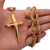 Cross Pendant Necklace Cross With 5mm 55cm – Jewelry Gift Ideas — 4