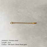 Stainless Steel Jewelry Accessories Extension – Stylish Gifts — 6