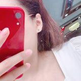 Natural Emerald Stud Earrings Stone 3MM Granny Green – Birthday Gifts — 5