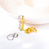 Gold Plated Denim Boots Hat Pendant Earrings – Jewelry Gift Ideas — 9