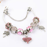Peach Heart Pendant Bracelet – Jewelry Gift Ideas — 4