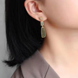 Vintage Green Fashion Geometry Earrings – Stylish Gifts — 3