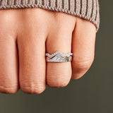 Copper Inlaid Zircon For Women To Wear A Folding Ring – Stylish Gifts — 1