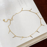 Simple And Colorless Small Strip Colored Gold Feet – Thoughtful Gifts — 4