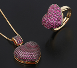 Luxury Big Heart Shape Pendant Necklace Ring – Jewelry Gift Ideas — 9