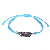 Wax Wire Braided Bracelet Waterproof Silver Leaf – Jewelry Gift Ideas — 8