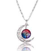 Colorful Tree Of Life Glass Necklace For Women – Jewelry Gift Ideas — 2