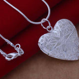 Pattern Frame Necklace 925 Sterling Silver Plated – Jewelry Gift Ideas — 7