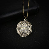 Vintage Pendant Hollow Round Luminous Necklace – Jewelry Gift Ideas — 7