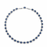 Retro Colorful Crystals Tennis Necklace For Men – Jewelry Gift Ideas — 5