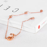 Digital Double Ring Ring Rose Gold Bracelet – Jewelry Gift Ideas — 4