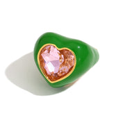 Niche Ring Stainless Steel 18K Gold Plating Cut Surface – Useful Gifts — 10