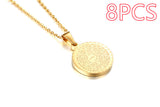 Stainless Steel Rhinestone Prayer English – Jewelry Gift Ideas — 9