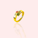 Silver Fashion Net Celebrity Lettering Couple Ring – Stylish Gifts — 1