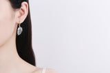 925 Sterling Silver Leaves Moissanite Ear Clips – Stylish Gifts — 4