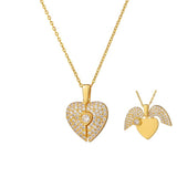 Women's Heart Opening And Closing Necklace Wings – Jewelry Gift Ideas — 5