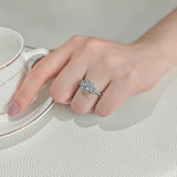 Women's Fashionable Elegant Oval Silver Ring – Gifts for Her — 3