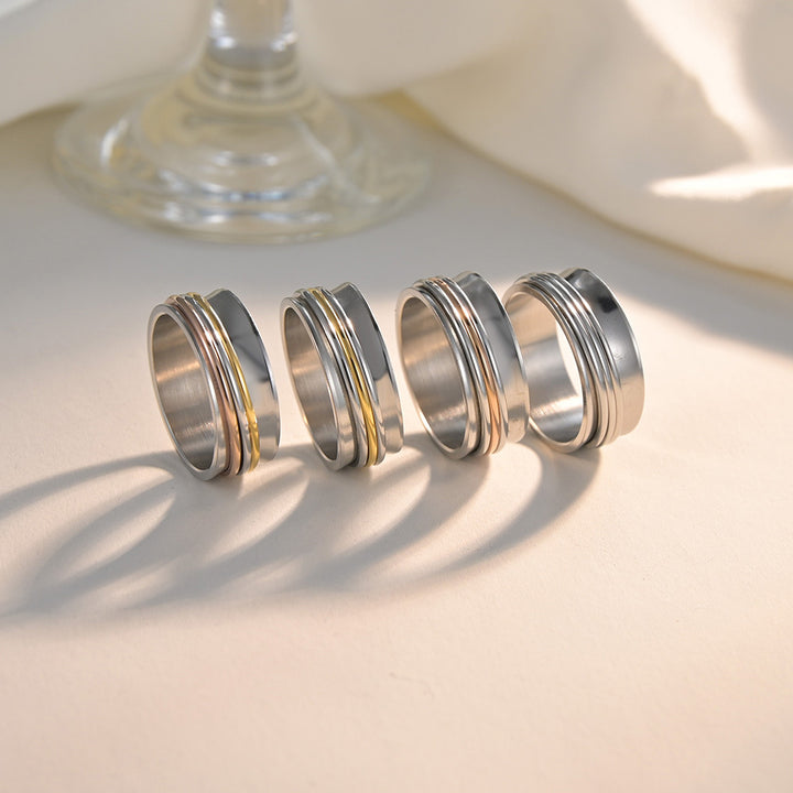 Concave Three-color Three-ring Rotating – Special Occasion Gifts — 1