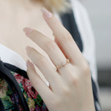 Sterling Silver Zirconium Set Women's Ring – Gifts for Her — 1