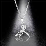 Stainless Steel Dragonfly Necklace Glossy – Jewelry Gift Ideas — 5