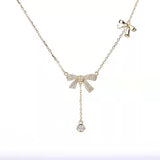 Women's 925 Sterling Silver Bow Pendant Necklace – Jewelry Gift Ideas — 2