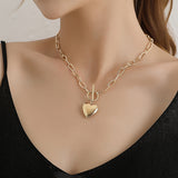 Chain Openable Peach Heart Pendant Necklace – Jewelry Gift Ideas — 5