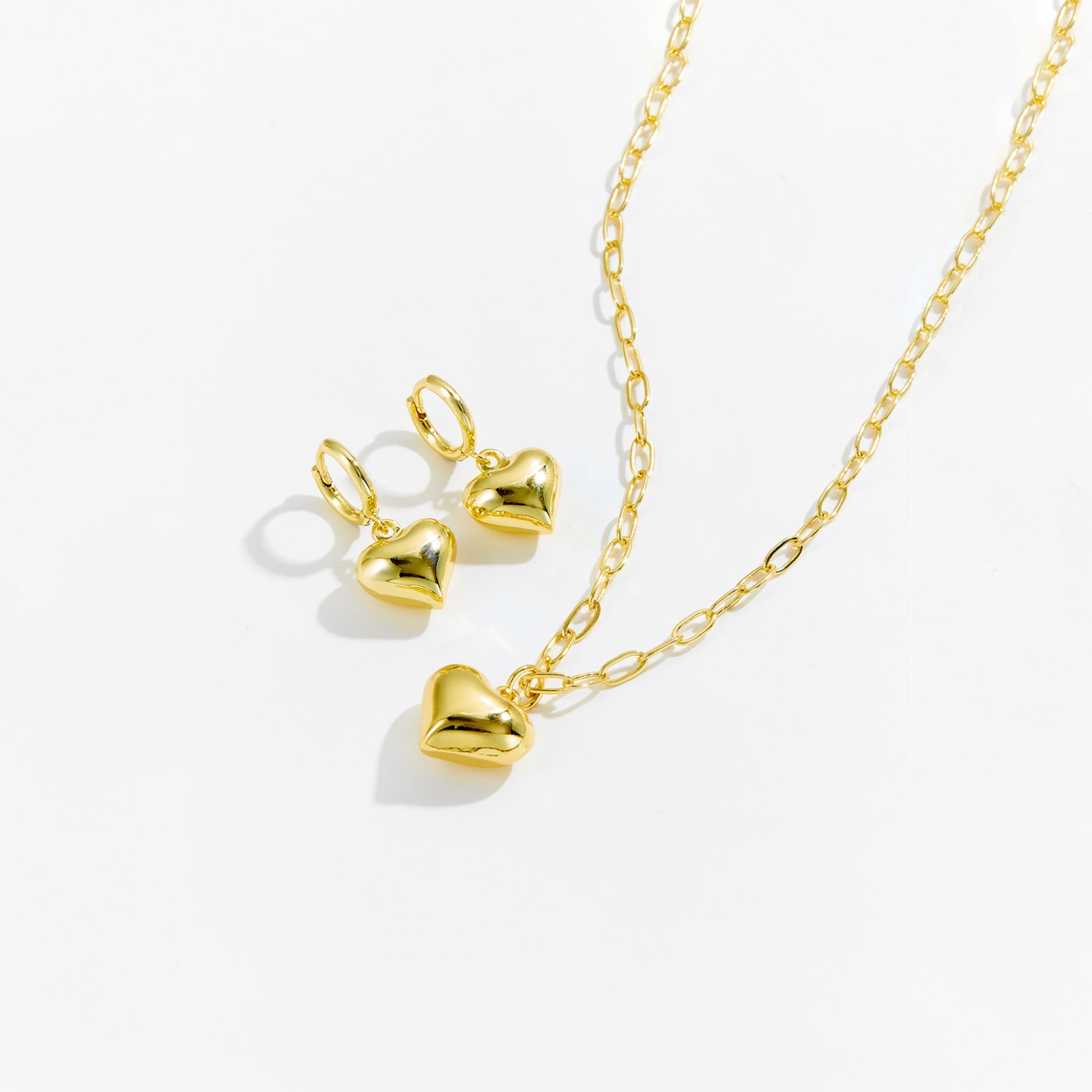 High-end Simple All-match Love Necklace Earrings – Jewelry Gift Ideas — 1